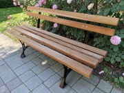 Ławka Ogrodowa Jesion + Aluminium 150 cm - idealna do ogrodu lub na działkę