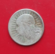 2 ZŁOTE GŁOWA KOBIETY 1933 rok - srebro AG oryginał N4