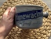 Unikalny, stary kamionkowy pojemnik na tabakę Hanewacker Niemcy, ok. 1930s)