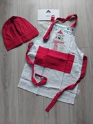 Pomysł na prezent nowy DUKA fartuszek i czapka kucharska miś dla dzieci 