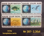 Znaczki fauna:287: ryby, ptaki, flora, inne- Stany Zjednoczone 1970r **