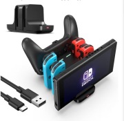 Stacja ładująca 6w1 do nintendo switch oled lite joy-con