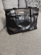 Czarna skórzana torebka Made in Italy – naturalna skóra