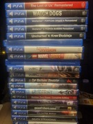 17 gier PS4 GTA, TLOU, WRC, Uncharted, Farming, Car Mechanic...