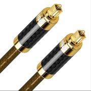 Kabel optyczny, 5-metrowy z włókna węglowego, złącza cyfrowe S/PDIF Tonsilk