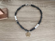 Naszyjnik z kamieni naturalnych  i pereł 