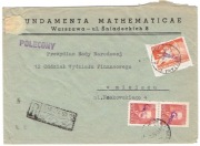 Grosze - Warszawa 1 - List polecony 08.11.1950 r. 