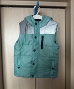 Bezrękawnik z kapturem na zamek i zatrzaski, r. 116 (5-6lat) lupilu