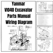 Yanmar VIO40 Excavator Parts Manual Katalog części, schemat elektryczny