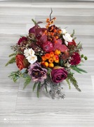 Kompozycja okrągła wiązanka na grób  na Cmentarz