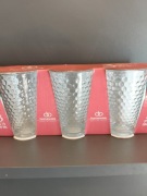 Szklanki 300 ml 3 sztuki | Nowe | Styl honeycomb / plaster miodu