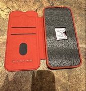 Etui na telefon z klapką iPhone 14 Pro czerwone