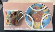 Filiżanka z talerzykiem z malarstwem Vincent van Gogh