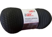 PODUSZKA Lędźwiowa MEMORY FOAM z Etui do samochodu GTmax Czarna z Szarym 