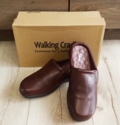 Walking Cradles klapki 36/37 23-24 cm, brązowe, skóra