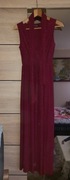 Długa czerwoną sukienka