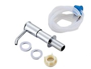 Rurka przedłużająca z pompką mydła balsamu  do zlewu kuchennego Chrom