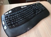 Logitech, klawiatura, bezprzewodowa, czarna