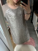 Tuzzi nowa cekinowa sukienka z metką US10 M/L