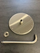 Deszczownica 30 cm z ramieniem 36 cm chrom matowy Excellent Actima