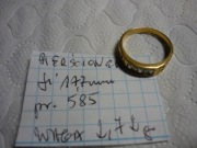 złoty pierścionek pr. 585 