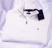 Tommy Hilfiger  sweter półgolf XL cream cotton kaszmir th prada gran sasso