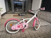 Rower dziecięcy B’Twin Docto Girl 500 16″ używany dobry stan dziewczynka