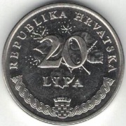 Chorwacja 20 lipa lip 1993 - 18,5 mm - nr 1