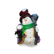 Figura Dekoracja Bałwan z Lampionem 60cm