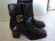 Buty botki wiosenne zimowe kozaki 39 skóra naturalna