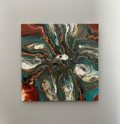 Obraz Mineral Core akryl AV Flow Art 30x30 cm 