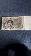 Carskie 100 rubli 1910 niska cena duży banknot Rosja