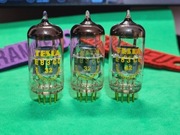 Trójka lamp elektronowych E83CC Tesla Frame Grid 