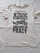 Koszulka z motocyklem, rozmiar M, bawełna 100%!