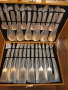 Piękny zestaw sztućcy z portugalskiej stali nierdzewnej 24 szt