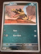 REVERSE HOLO Sandile 064/094 Karta POKEMON TCG ME Phantasmal Flames