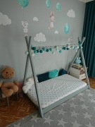 Łóżeczko dziecięce tipi 180x100 cm.  Materac Gratis!