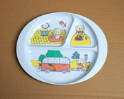 DZIELONY TALERZ DLA DZIECKA * VINTAGE