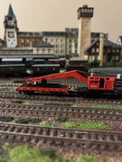 Dźwig 2 wagony skala N minitrix