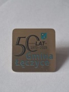 Herb logo gmina Łęczyce przypinka pin metaliczna odznaka wpinka