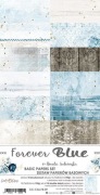 Zestaw papierów FOREVER BLUE 15x30 Basic Craft O'Clock.