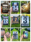 Cyfry GRATIS !!! Numer na dom 200x300 posesję lampa solarna multikolor