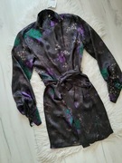 ZARA piękna sukienka satynowa czarna XS 34