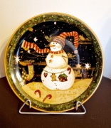 Talerz świąteczny okolicznościowy Bałwan Bałwanek Adler patera Boże Narodze