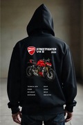 Męska Czarna Bluza M Motocykl Ducati Streetfighter V4S