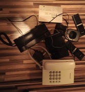 Zestaw telefonów,domofonu,słuchawek. 