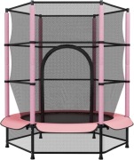 Trampolina ogrodowa Ø 140 cm z siatką bezpieczeństwa, zamkiem błyskawicznym
