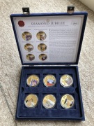 Kolekcja 6 monet/medali - Diamond Jubilee