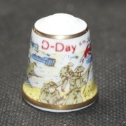 Naparstek Kolekcjonerski Porcelanowy inwazja na Normandie 