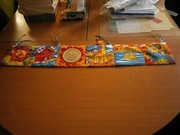 Edukacyjna mata, troszkę podrapane lusterko, reszta ok